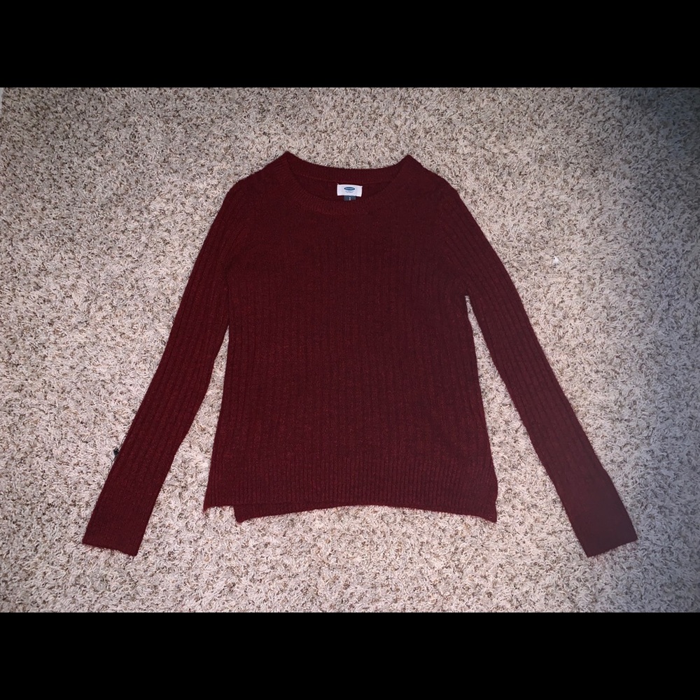 Maroon Old Navy Knit Sweater